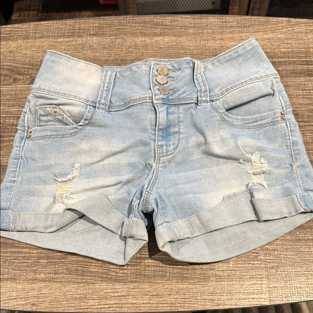 Light Blue Denim Women's Shorts
